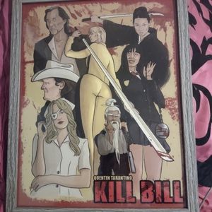 6 Quentin Tarantino movie posters framed